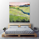 Beautiful Landscape I by Jacques Clement on GIANT ART - green landscape artistes du québec