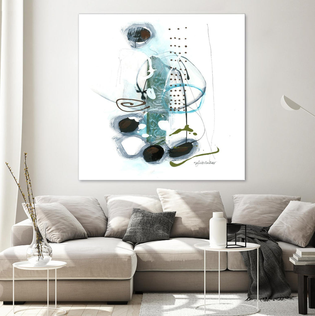 Remplir le paysage II by Sylvie Cloutier on GIANT ART - blue abstract