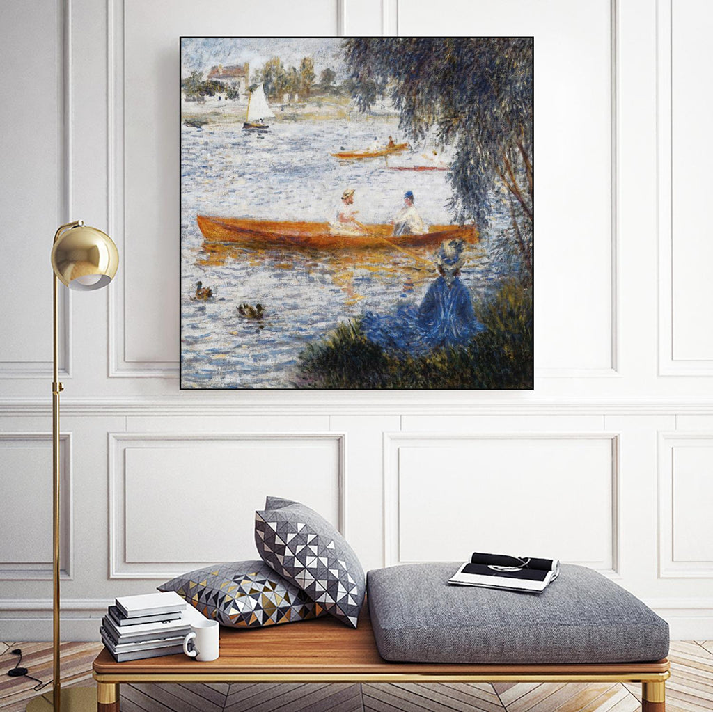 Canotier à Argenteuil d'Auguste Renoir sur GIANT ART - maître chaloupe orange