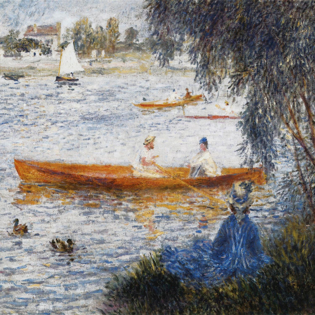 Canotier à Argenteuil d'Auguste Renoir sur GIANT ART - maître chaloupe orange