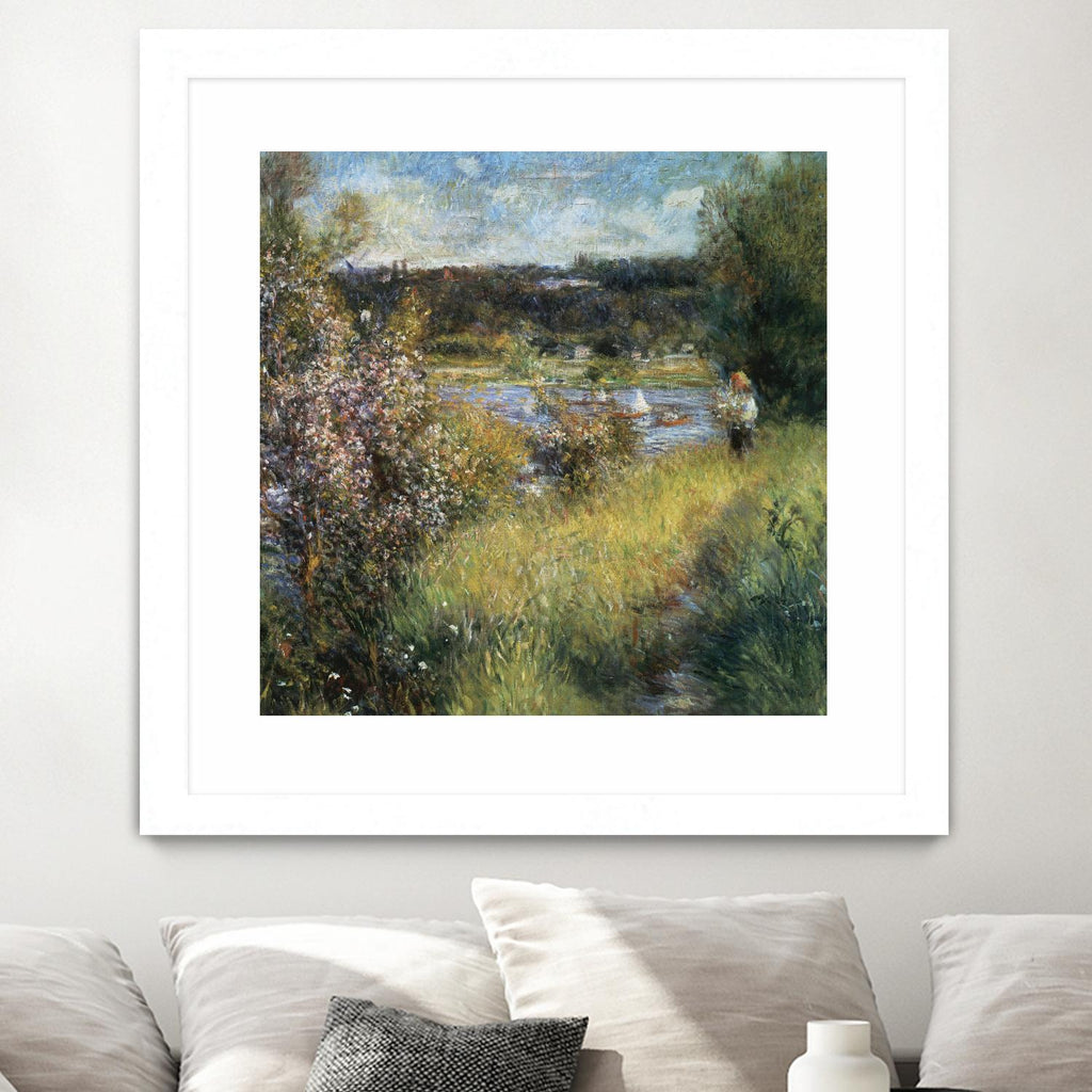 La Seine à Chatou by Auguste Renoir on GIANT ART - green masters
