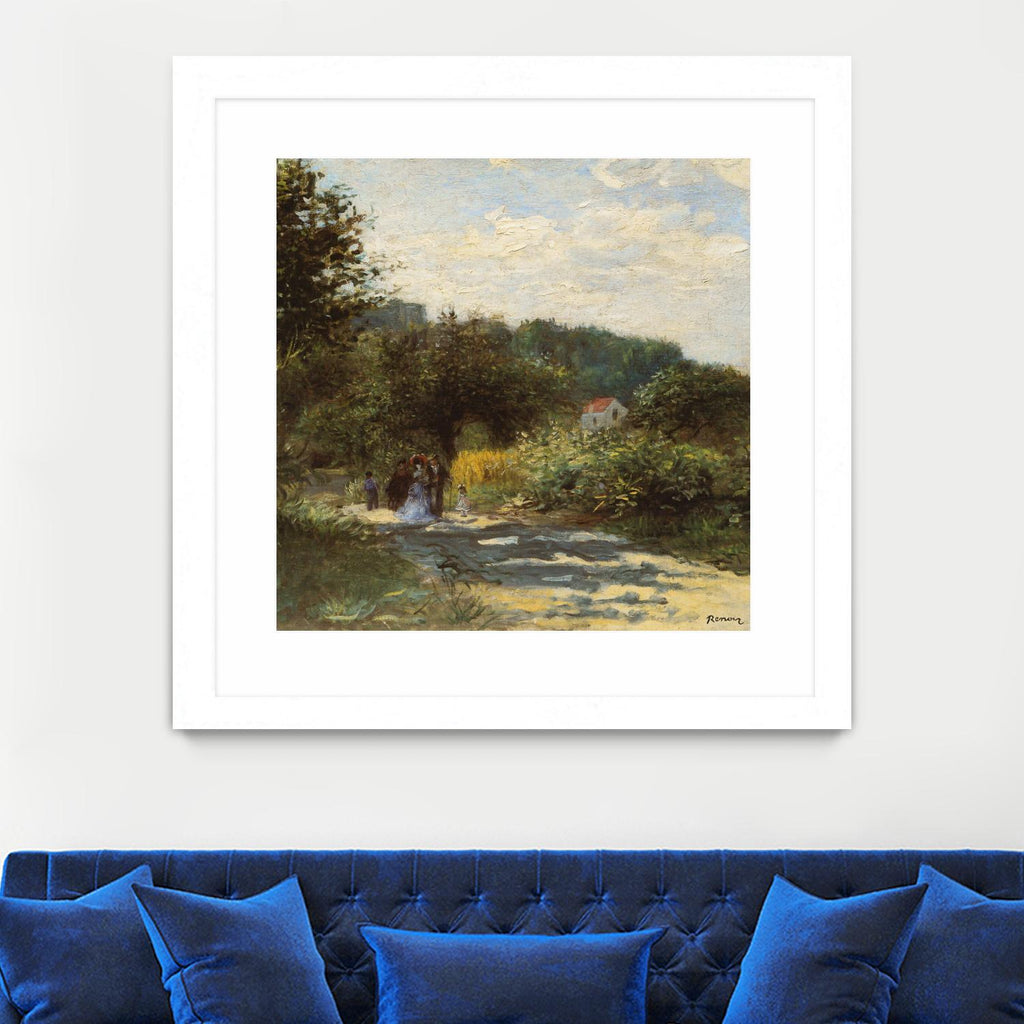 Une route à Louveciennes by Auguste Renoir on GIANT ART - green masters promenade