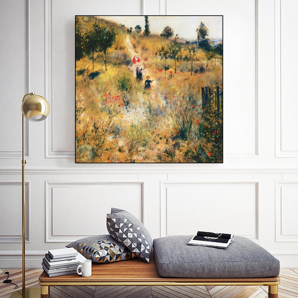 Chemin montant dans les hautes herbes by Auguste Renoir on GIANT ART - green masters