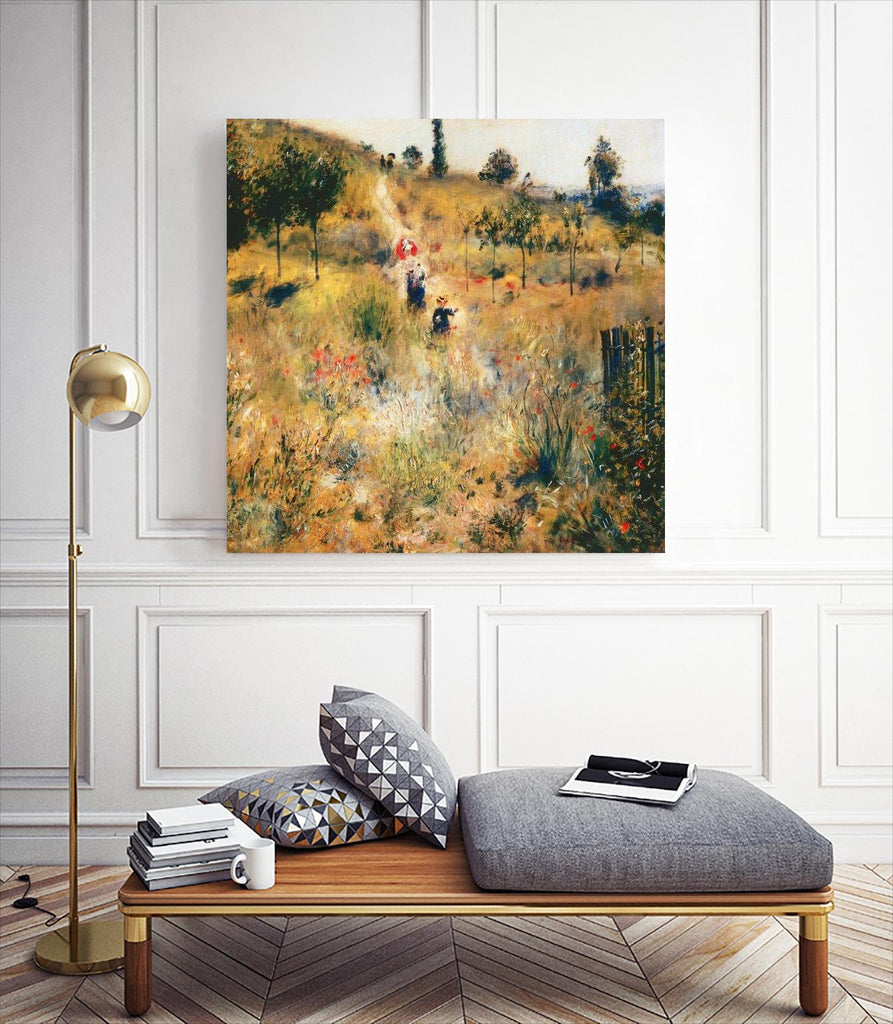 Chemin montant dans les hautes herbes by Pierre-Auguste Renoir on GIANT ART - green masters