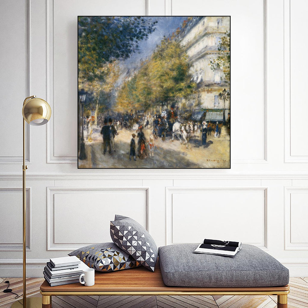 Les grands Boulevards by Auguste Renoir on GIANT ART - beige masters ville