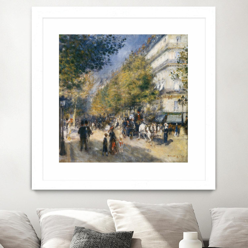 Les grands Boulevards d'Auguste Renoir sur GIANT ART - beige masters ville