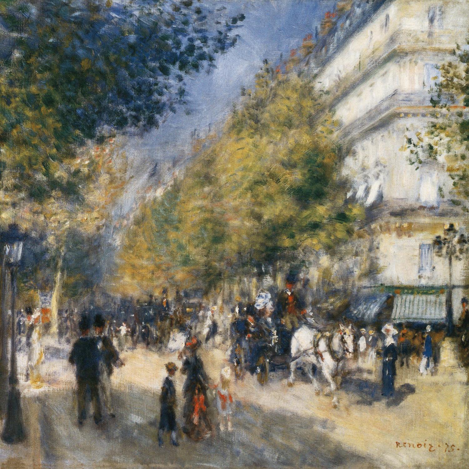 Les grands Boulevards by Auguste Renoir on GIANT ART - beige masters ville