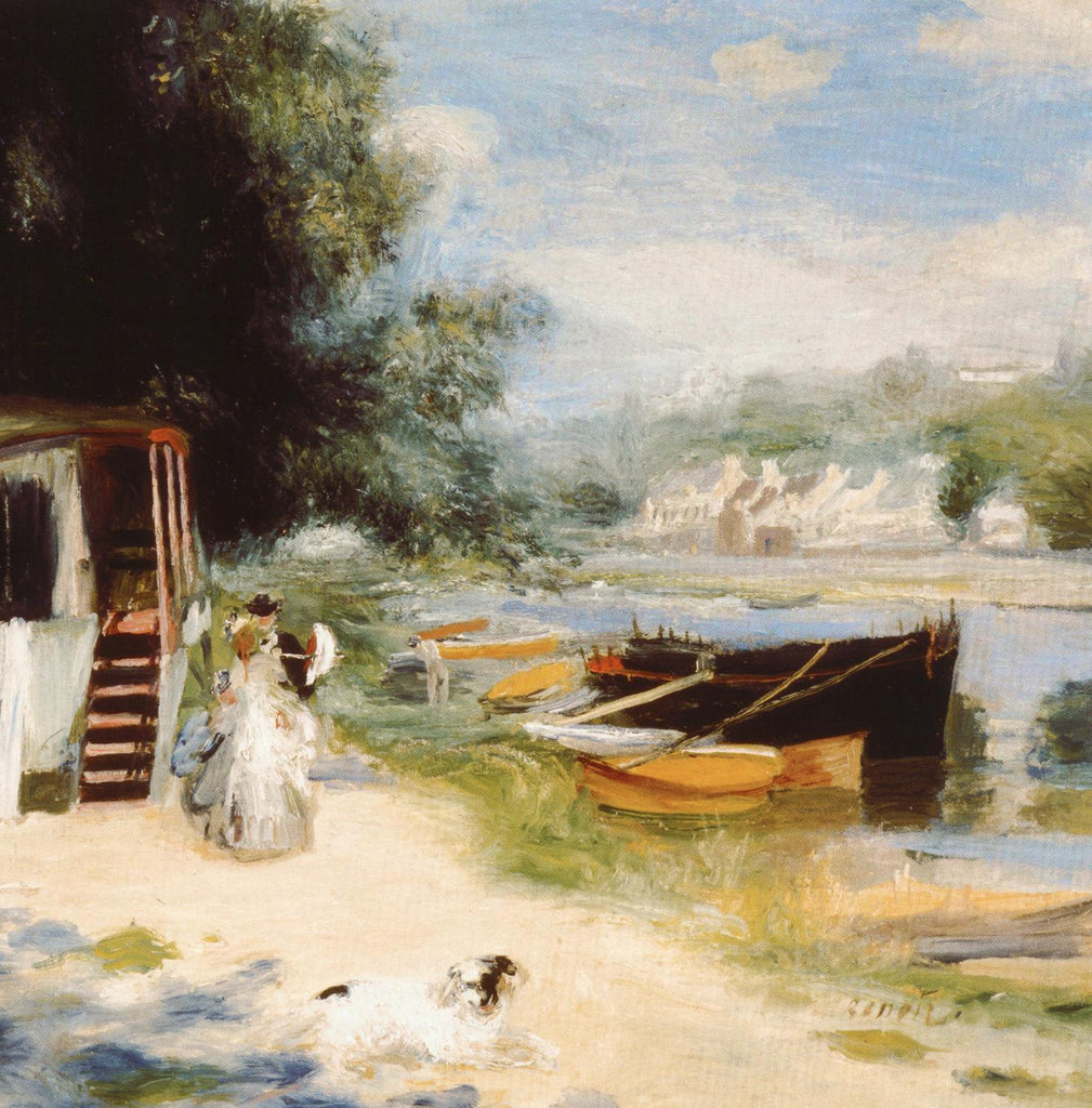 Vue de Bougival par Auguste Renoir sur GIANT ART - beige masters renoir