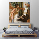 Jeunes filles au piano by Auguste Renoir on GIANT ART - beige figurative young women