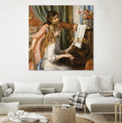 Jeunes filles au piano by Auguste Renoir on GIANT ART - beige figurative young women