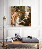 Jeunes filles au piano by Pierre-Auguste Renoir on GIANT ART - beige figurative young women