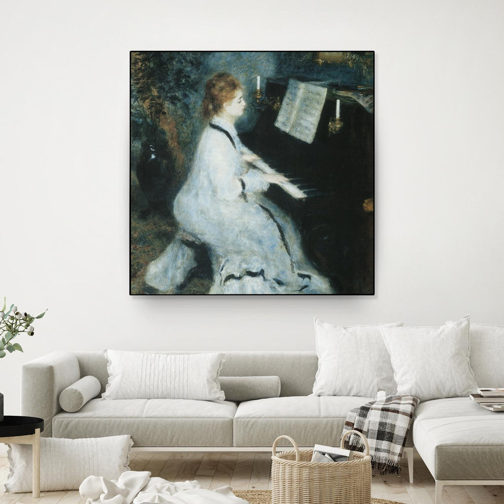 Femme au piano by Auguste Renoir on GIANT ART - white figurative piano