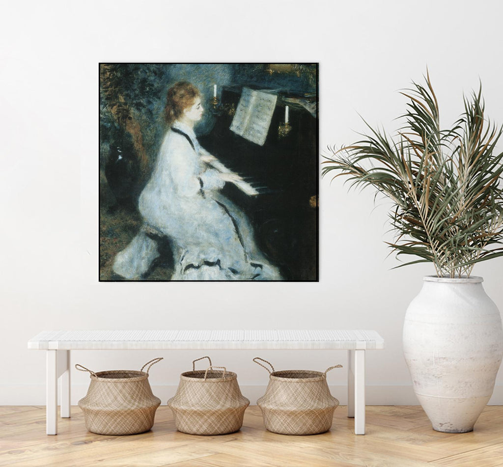 Femme au piano by Auguste Renoir on GIANT ART - white figurative piano