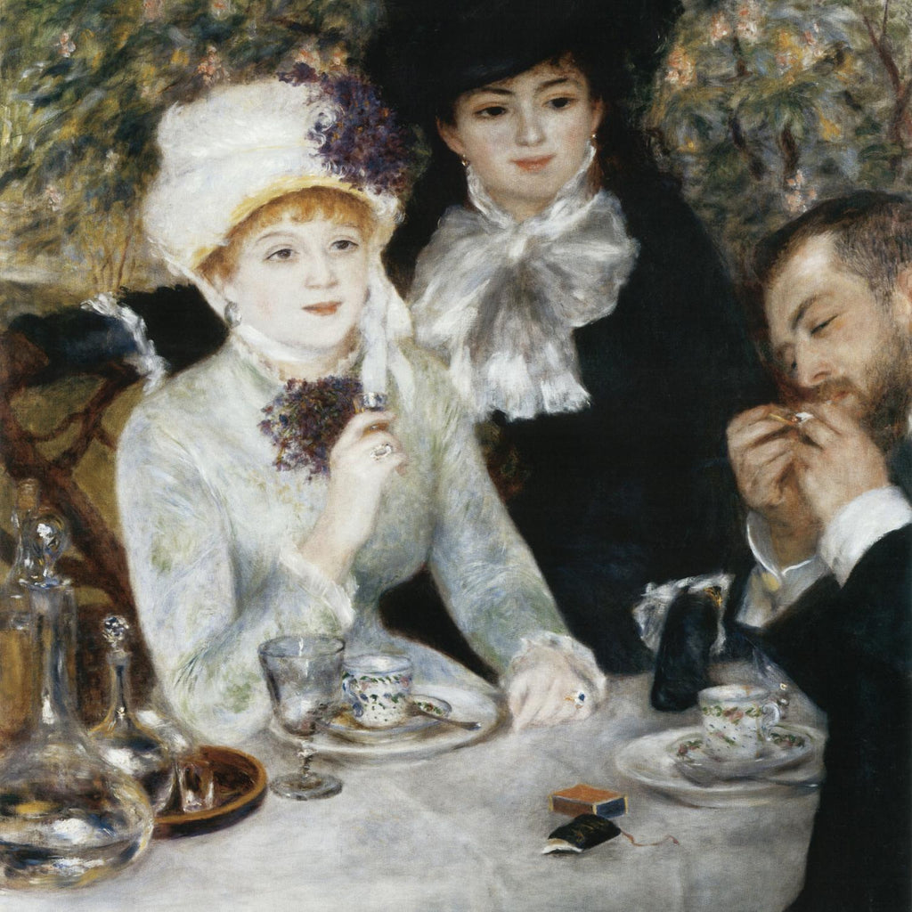 Après le déjeuner d'Auguste Renoir sur GIANT ART - Déjeuner figuratif blanc