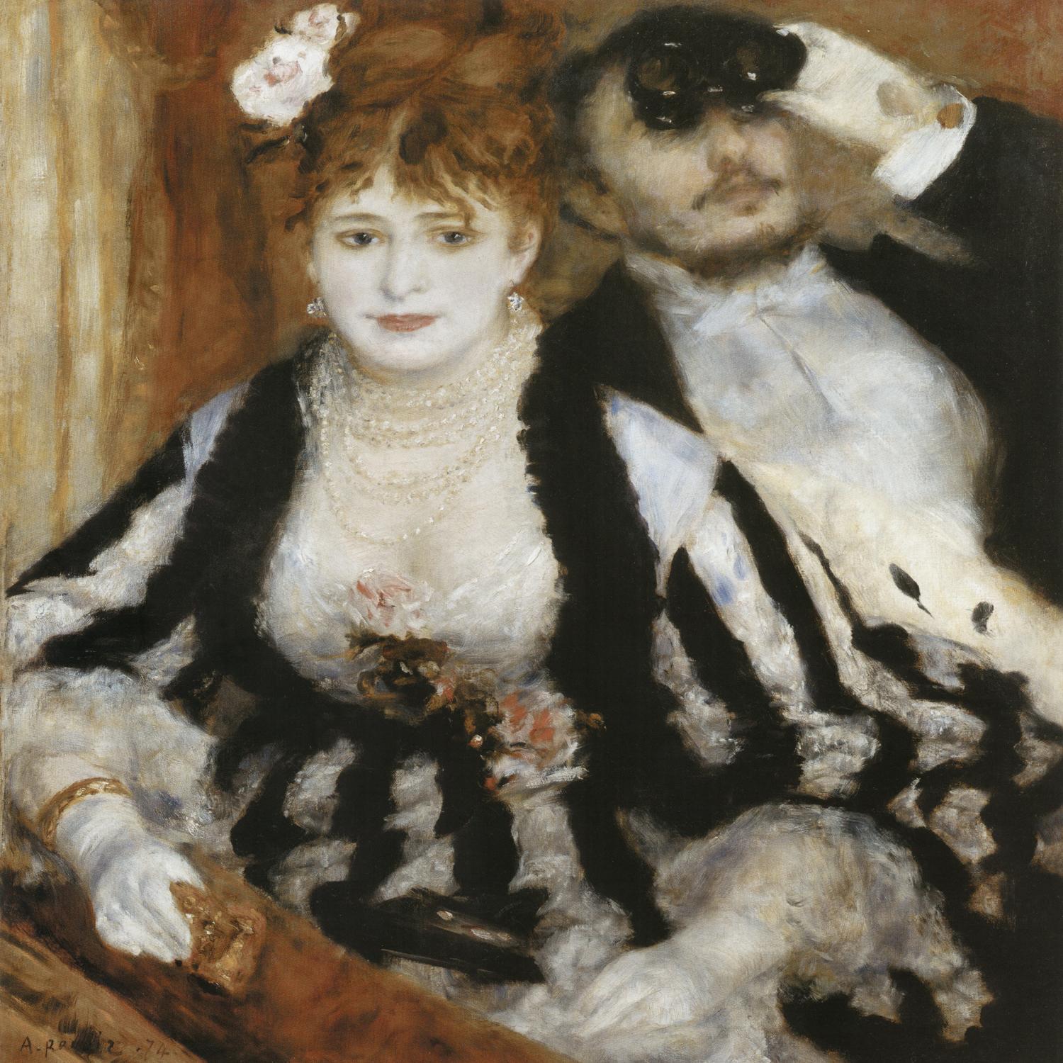 La Loge d'Auguste Renoir sur GIANT ART - beige figuratif homme et femme