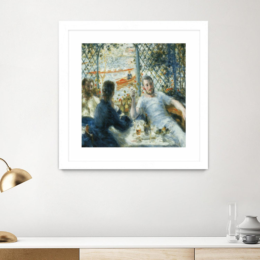 Le déjeuner au bord de la rivière d'Auguste Renoir sur GIANT ART - bleu figuratif homme et femme
