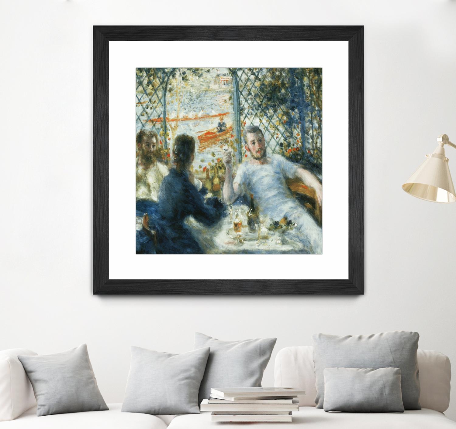 Le déjeuner au bord de la rivière by Auguste Renoir on GIANT ART - blue figurative homme et femme