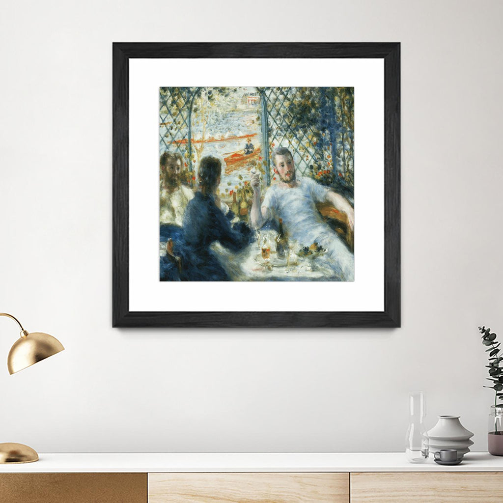 Le déjeuner au bord de la rivière by Auguste Renoir on GIANT ART - blue figurative homme et femme
