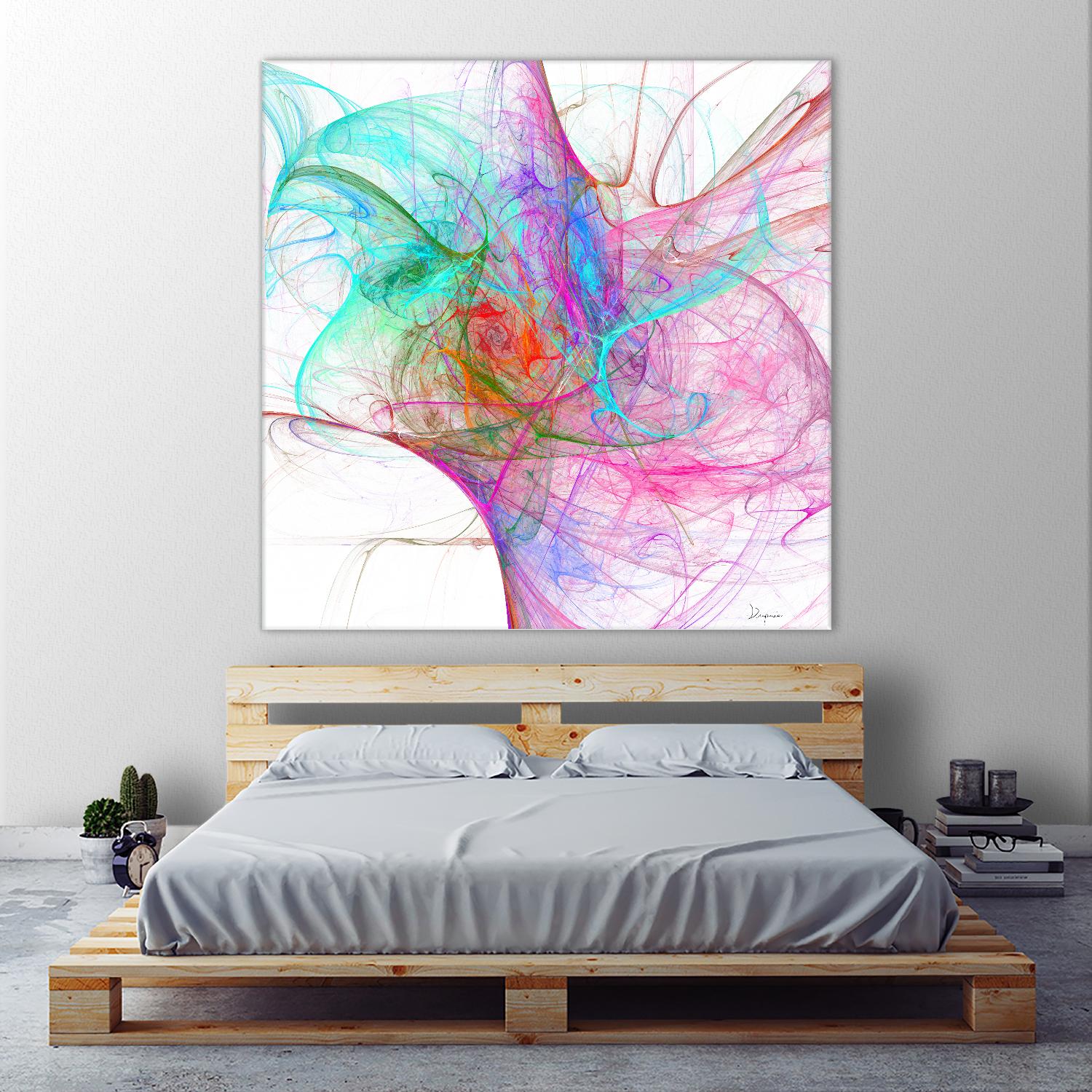 Fractalis I by Jean-François Dupuis on GIANT ART - pink digital québécois