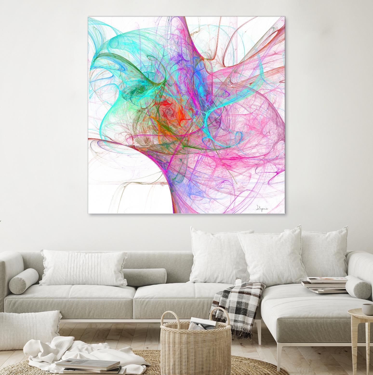 Fractalis I by Jean-François Dupuis on GIANT ART - pink digital québécois