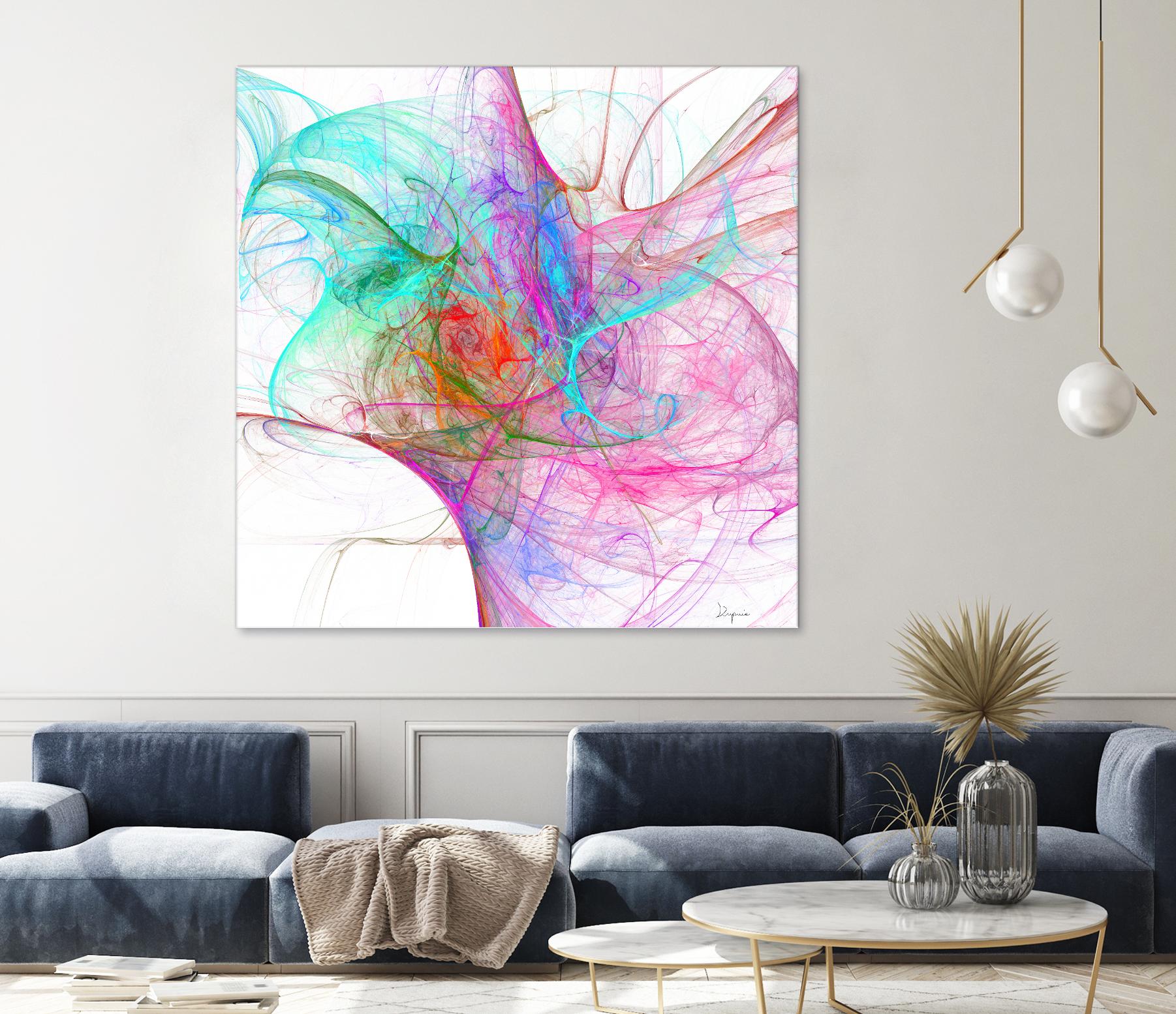 Fractalis I by Jean-François Dupuis on GIANT ART - pink digital québécois