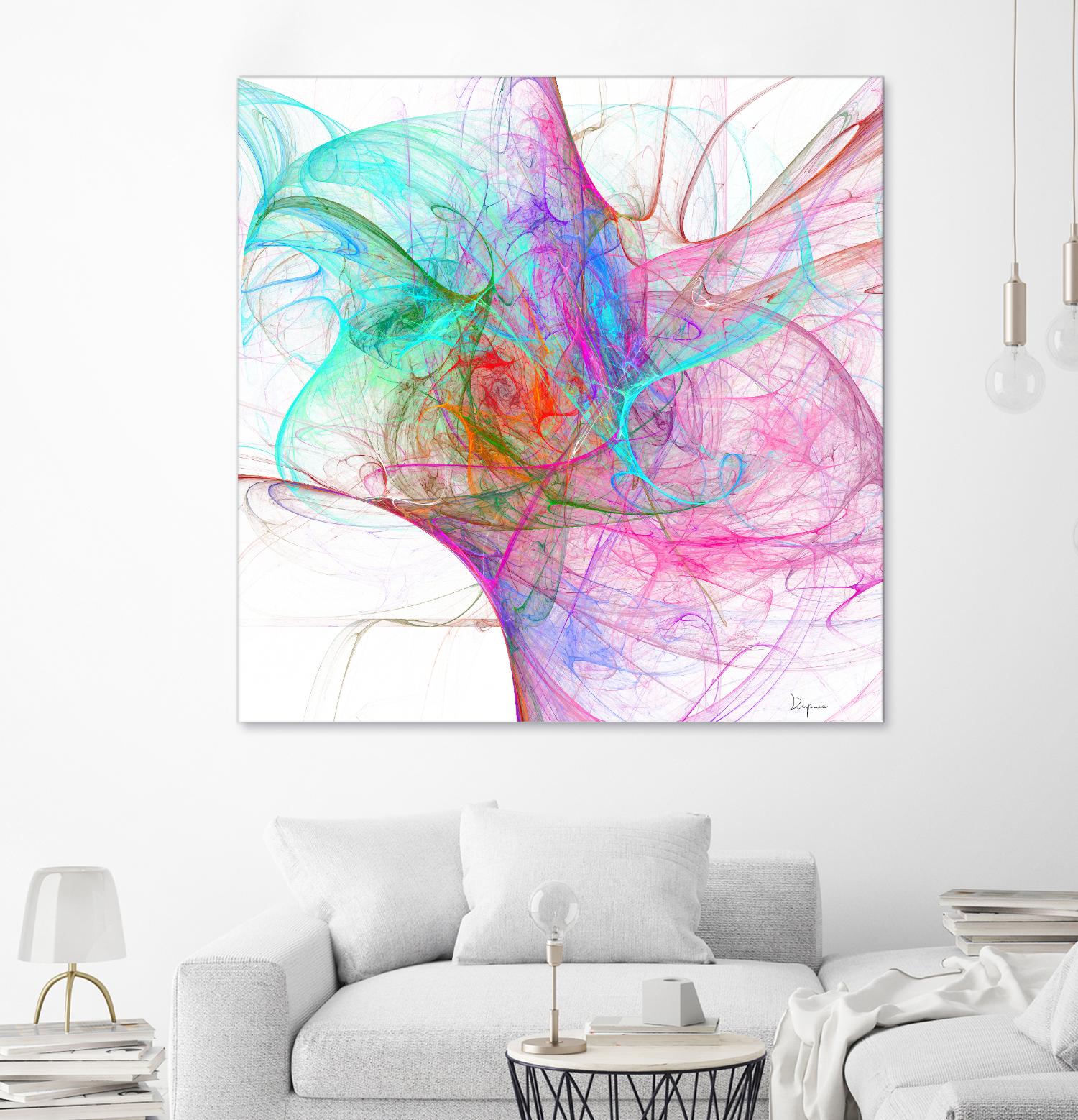 Fractalis I by Jean-François Dupuis on GIANT ART - pink digital québécois