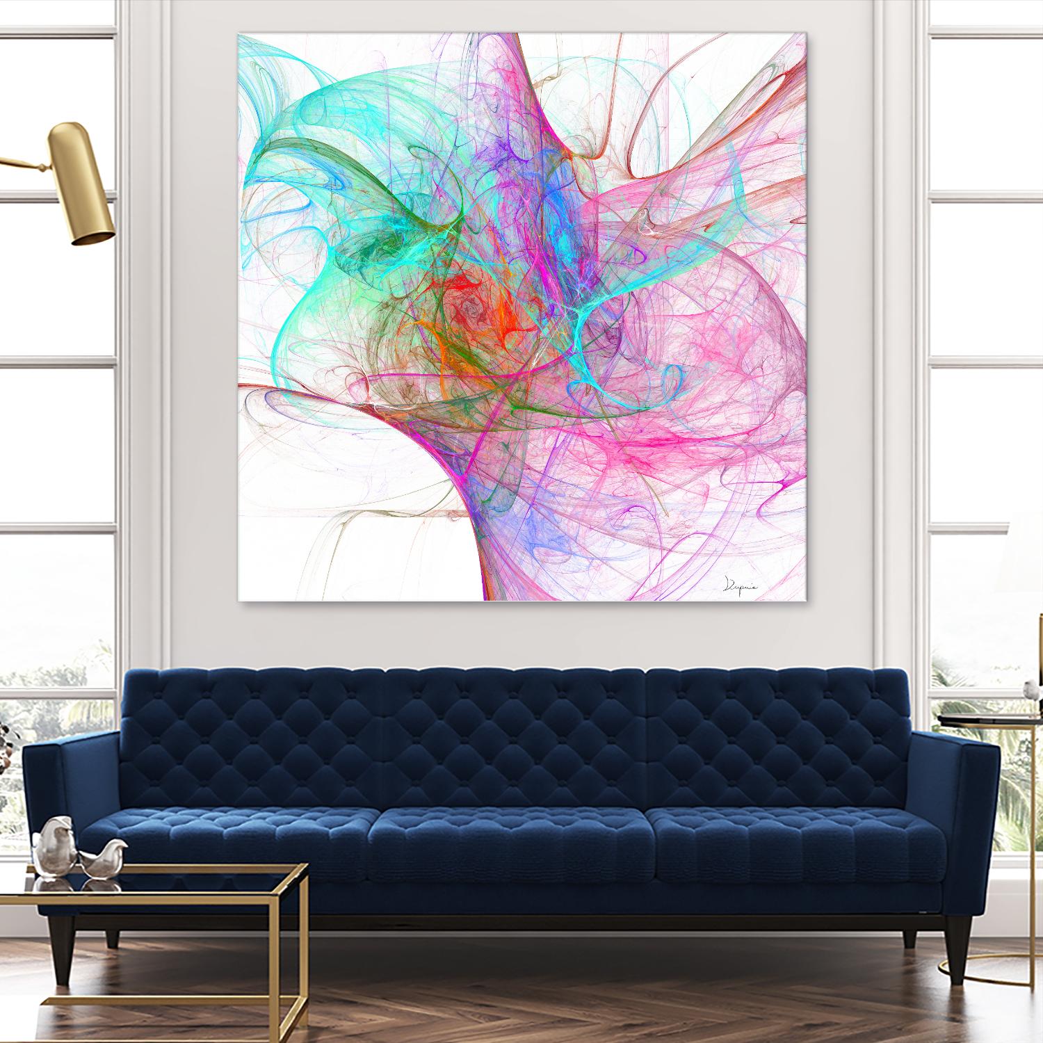 Fractalis I by Jean-François Dupuis on GIANT ART - pink digital québécois