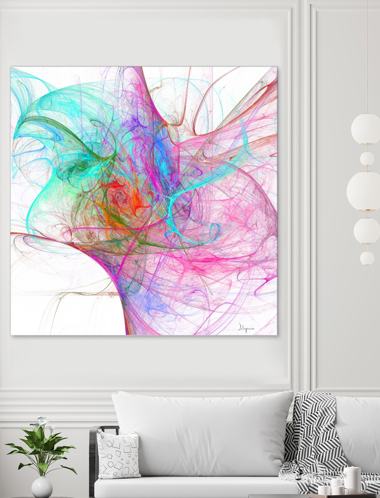 Fractalis I by Jean-François Dupuis on GIANT ART - pink digital québécois