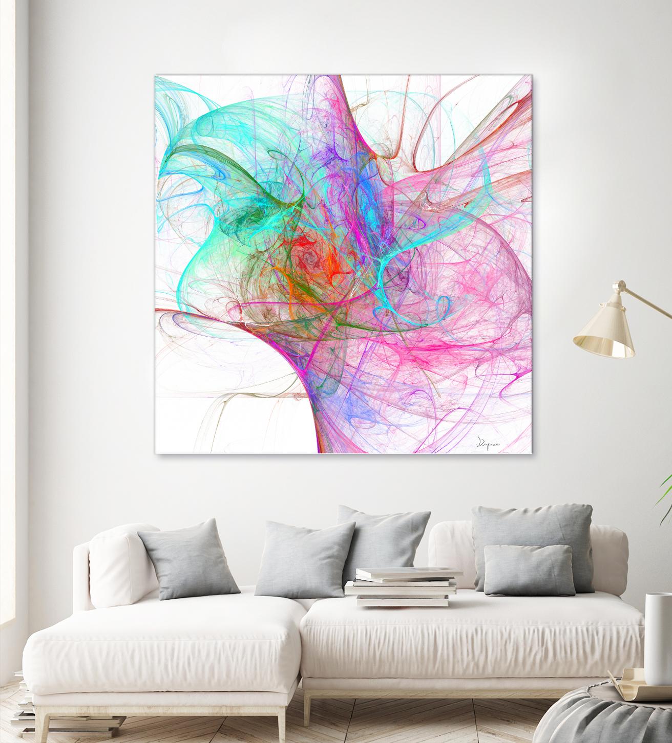 Fractalis I by Jean-François Dupuis on GIANT ART - pink digital québécois