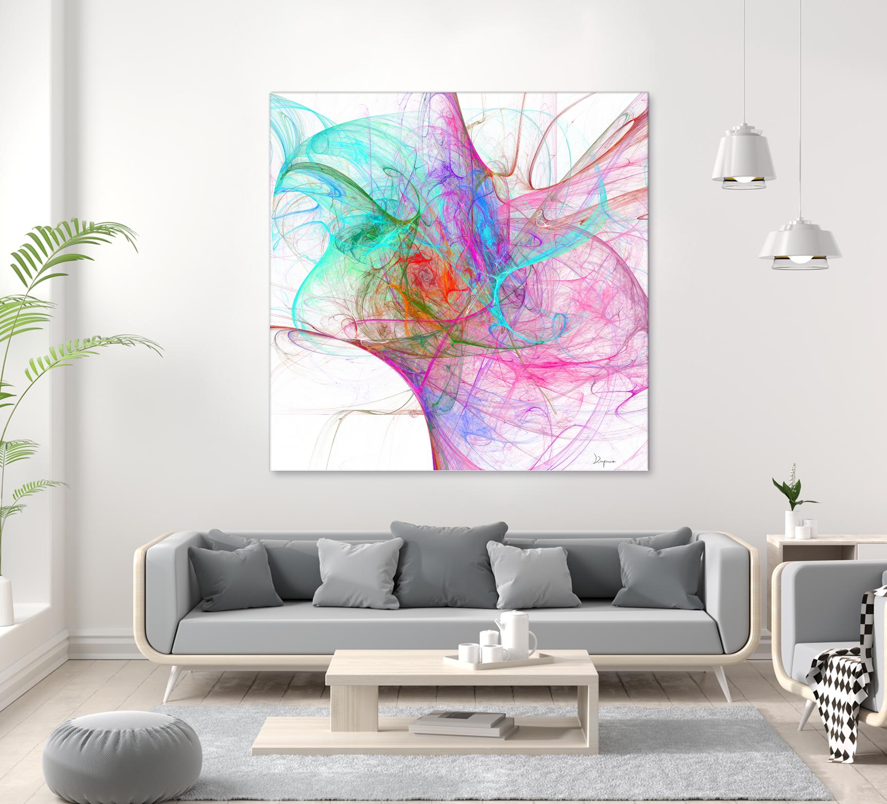 Fractalis I by Jean-François Dupuis on GIANT ART - pink digital québécois