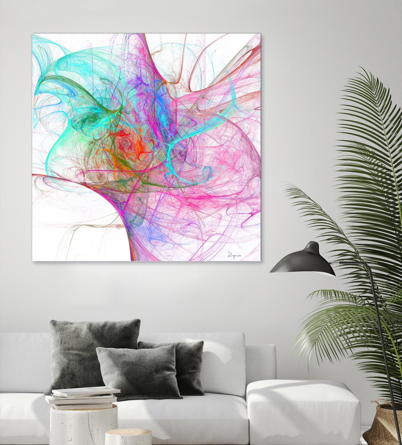 Fractalis I by Jean-François Dupuis on GIANT ART - pink digital québécois