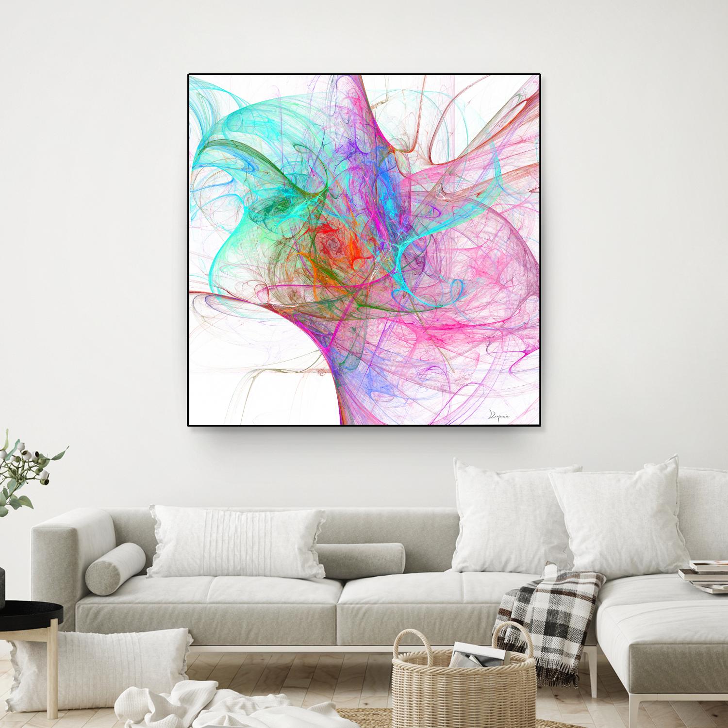 Fractalis I by Jean-François Dupuis on GIANT ART - pink digital québécois