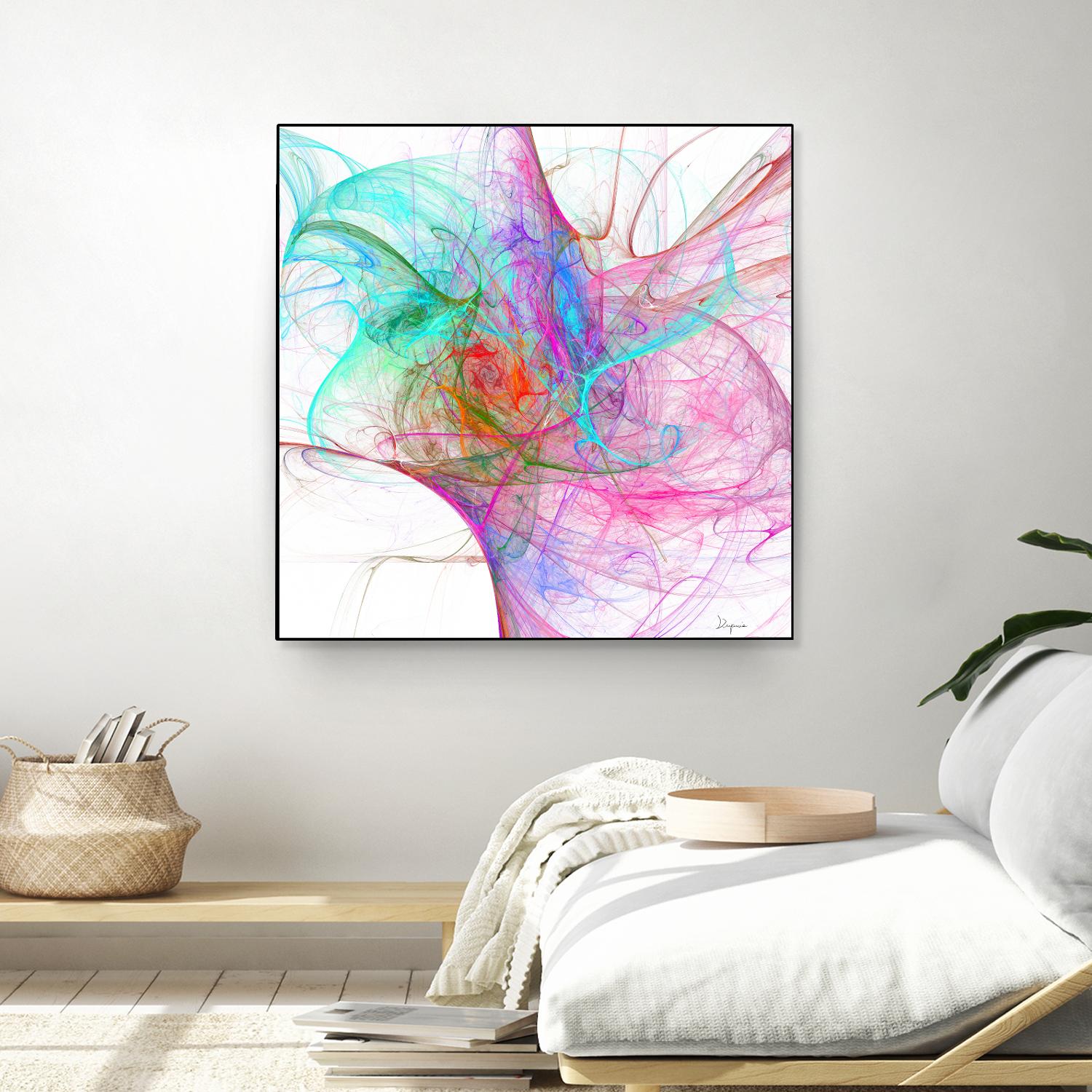 Fractalis I by Jean-François Dupuis on GIANT ART - pink digital québécois