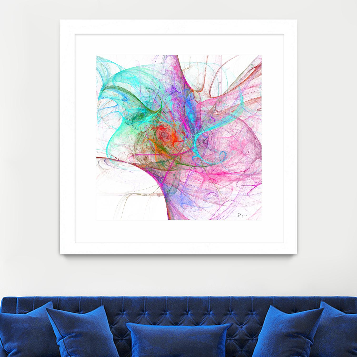 Fractalis I by Jean-François Dupuis on GIANT ART - pink digital québécois