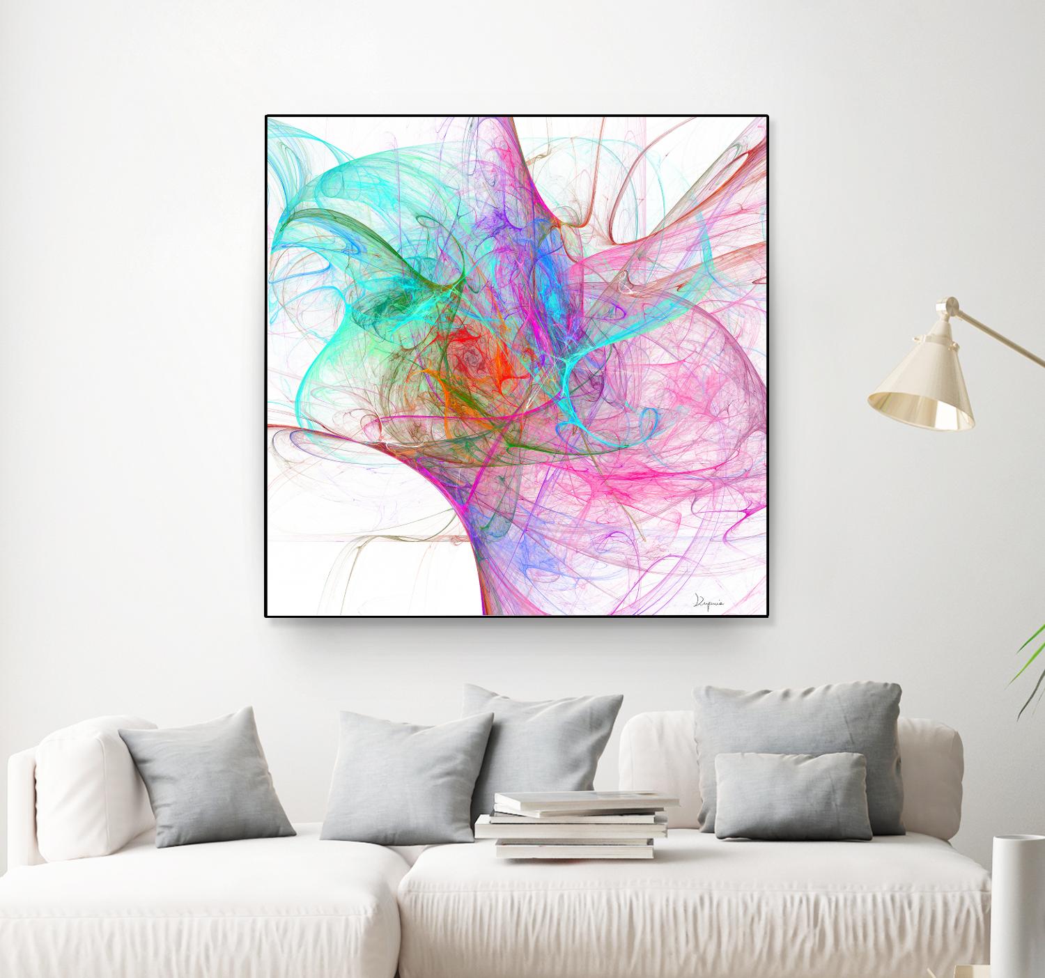 Fractalis I by Jean-François Dupuis on GIANT ART - pink digital québécois