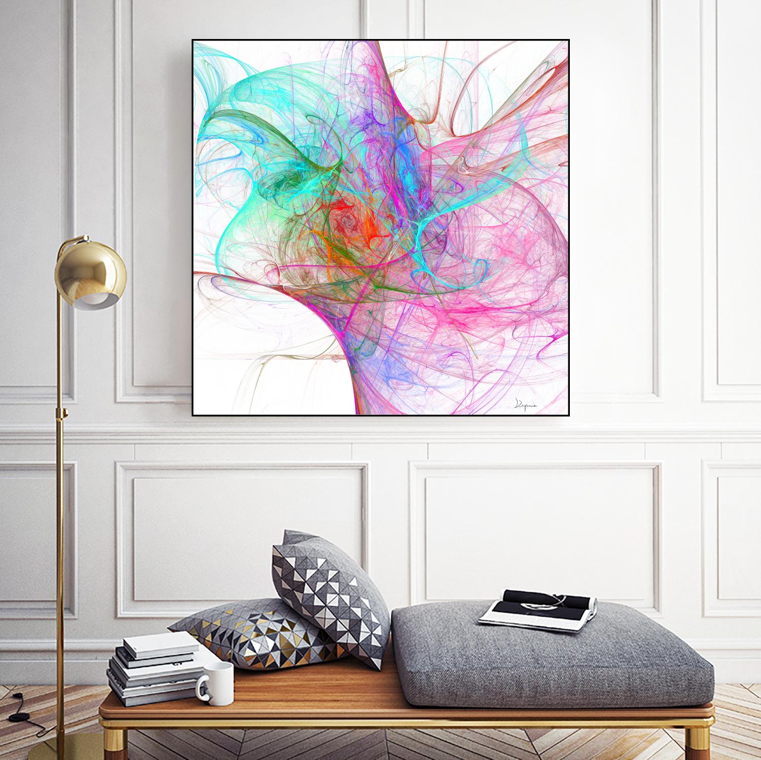 Fractalis I by Jean-François Dupuis on GIANT ART - pink digital québécois