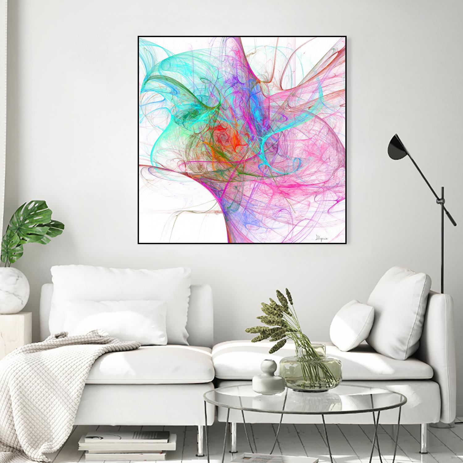 Fractalis I by Jean-François Dupuis on GIANT ART - pink digital québécois