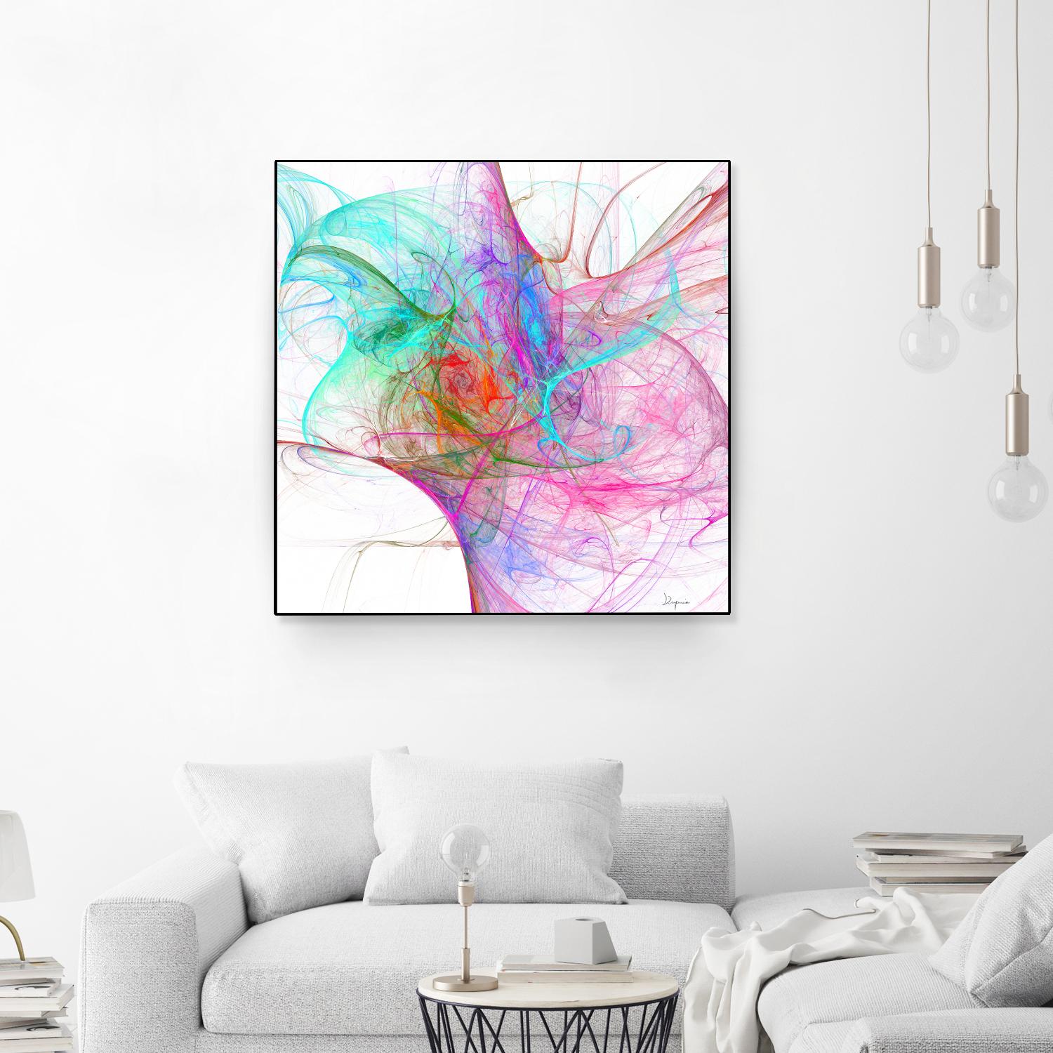 Fractalis I by Jean-François Dupuis on GIANT ART - pink digital québécois