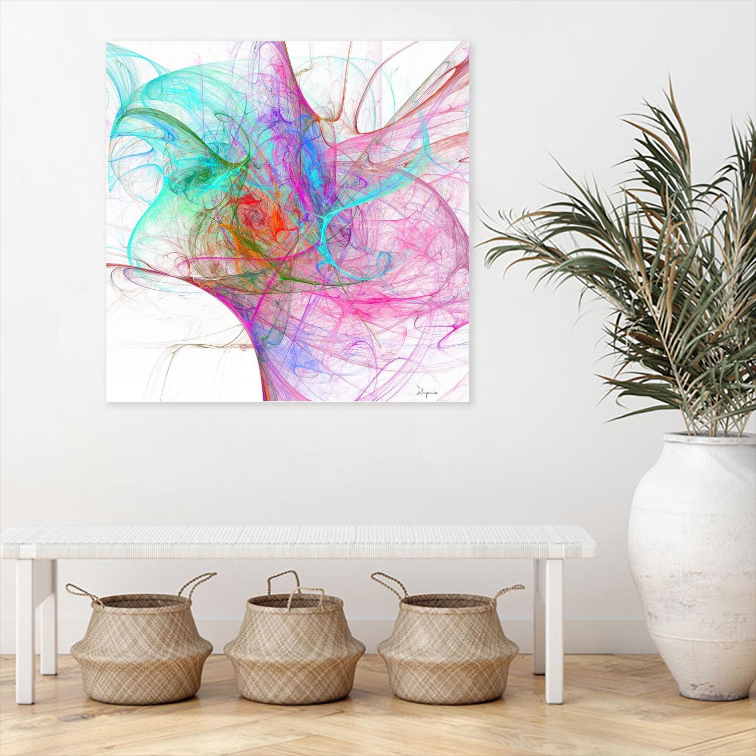 Fractalis I by Jean-François Dupuis on GIANT ART - pink digital québécois