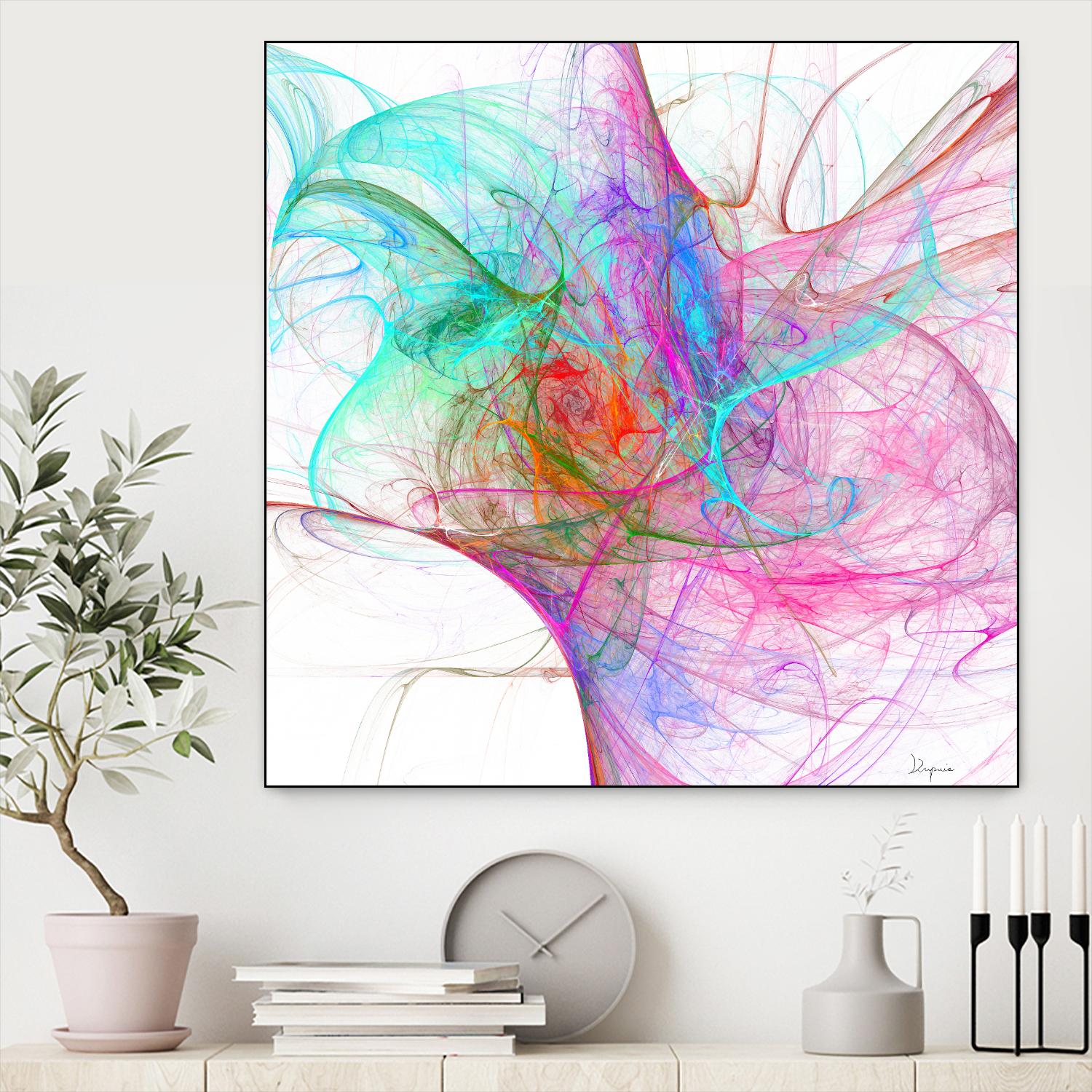 Fractalis I by Jean-François Dupuis on GIANT ART - pink digital québécois