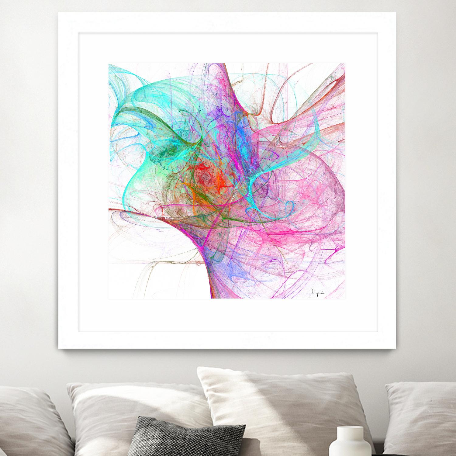 Fractalis I by Jean-François Dupuis on GIANT ART - pink digital québécois