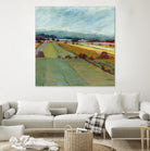 Pastel Landscape VIII by Jacques Clement on GIANT ART - blue landscape