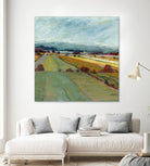 Pastel Landscape VIII by Jacques Clement on GIANT ART - blue landscape