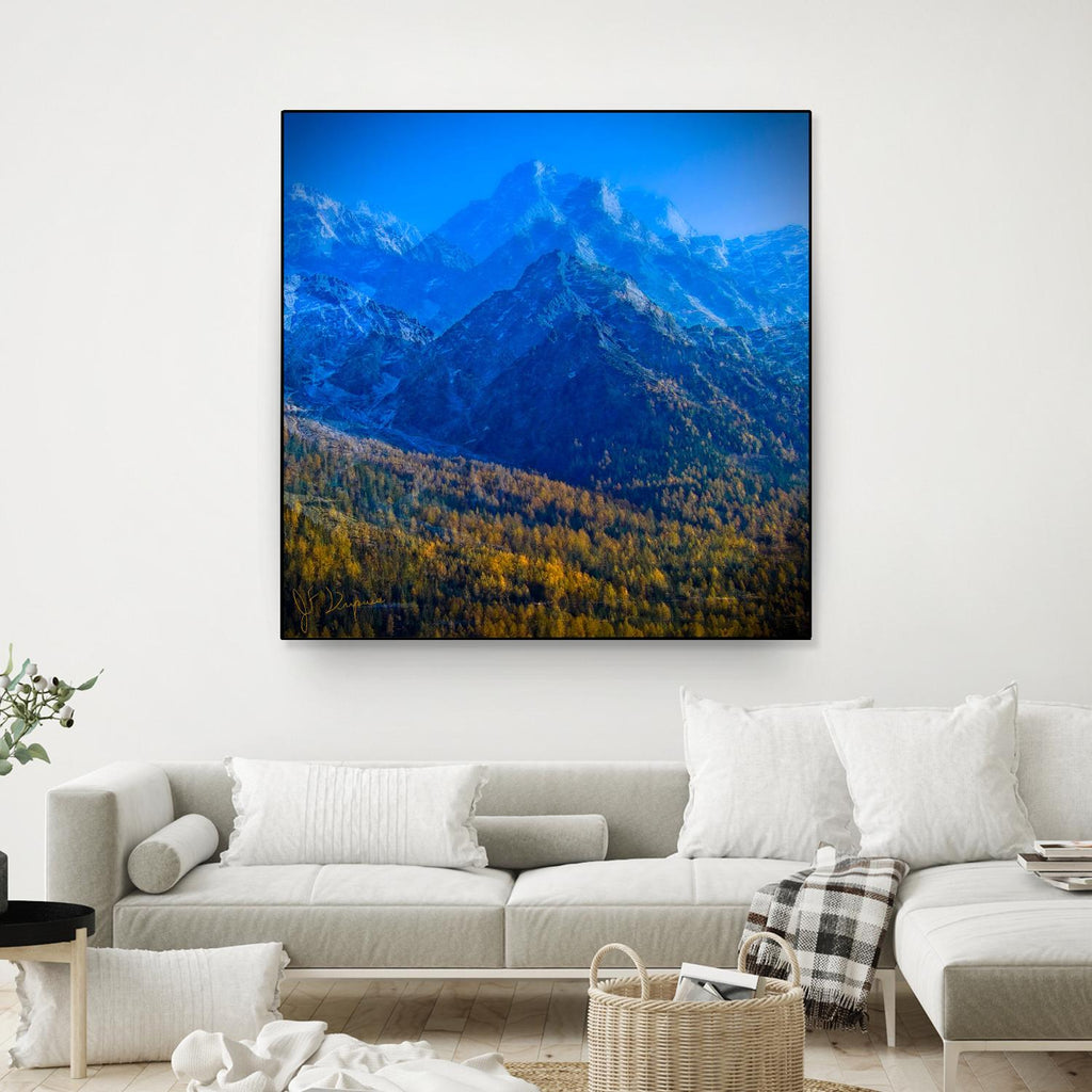 Le roi de la montagne II par Jean-François Dupuis sur GIANT ART - paysage brun