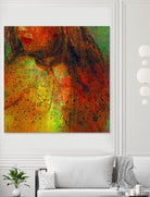 Woman Revelation I by Jean-François Dupuis on GIANT ART - orange figurative woman