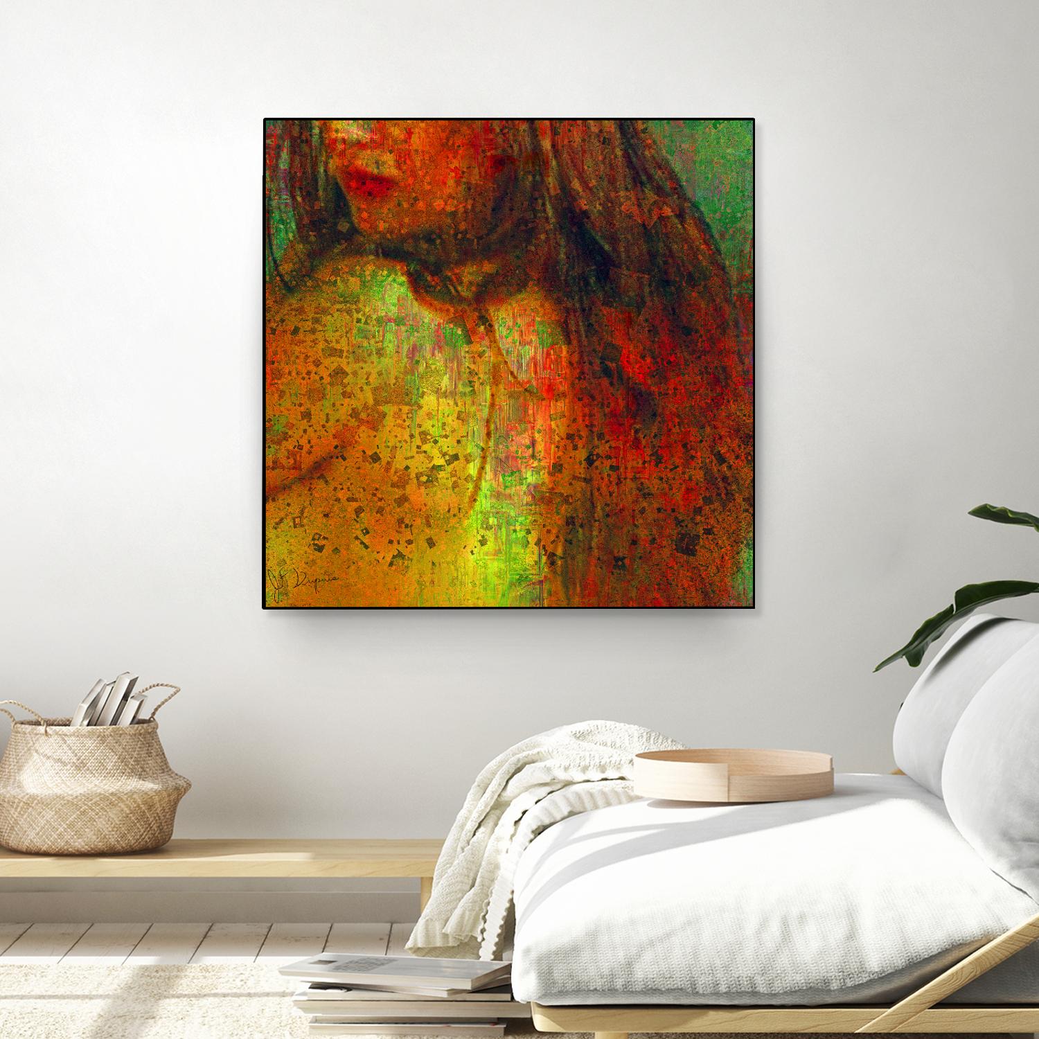 Woman Revelation I by Jean-François Dupuis on GIANT ART - orange figurative woman