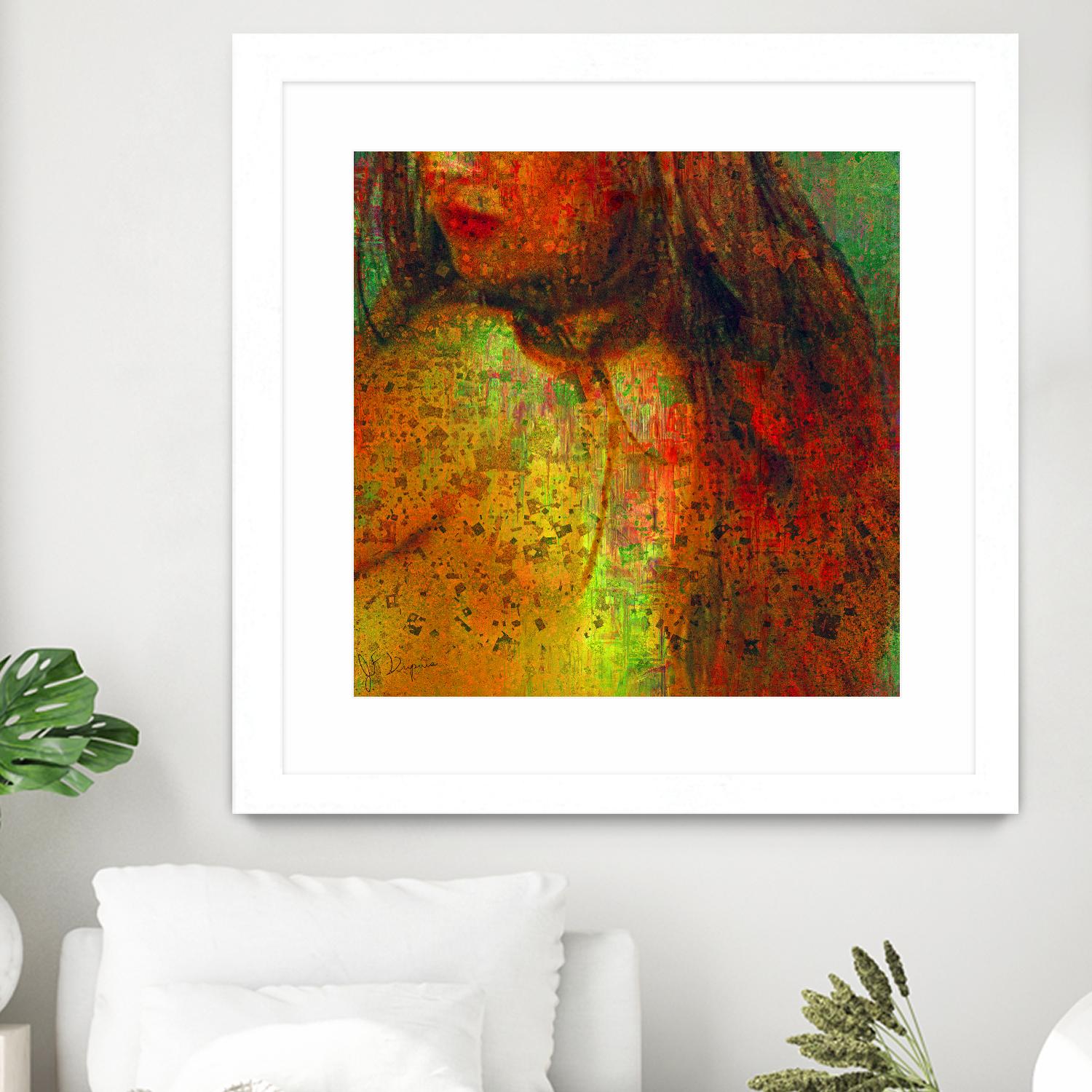 Woman Revelation I by Jean-François Dupuis on GIANT ART - orange figurative woman