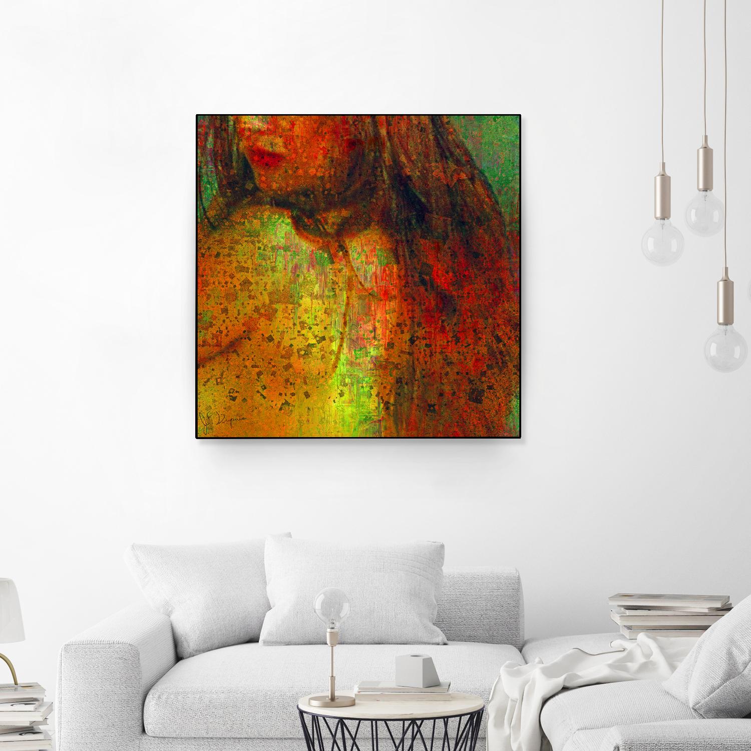 Woman Revelation I by Jean-François Dupuis on GIANT ART - orange figurative woman