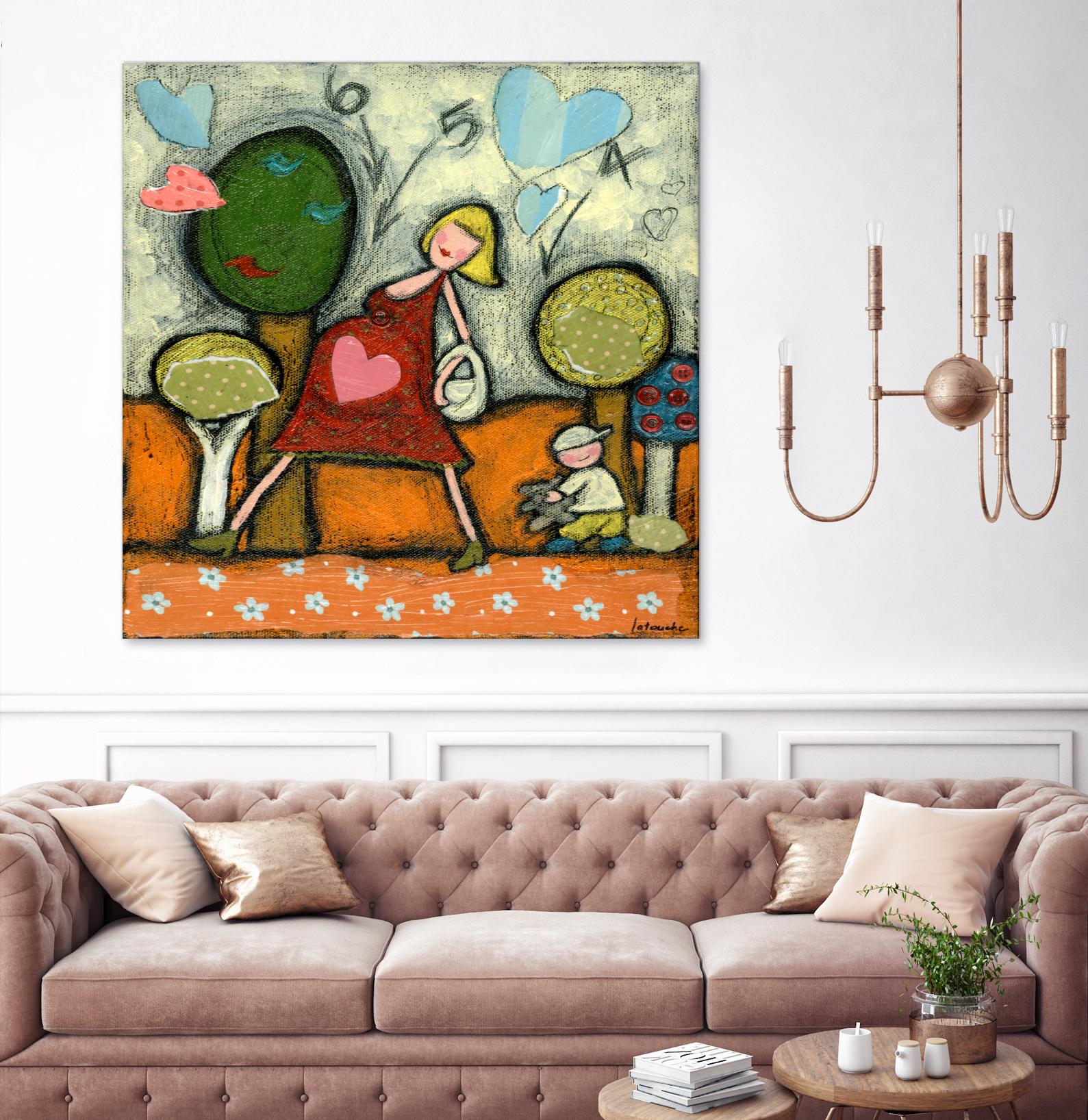 Maternité 4-5-6 by Marie-Josée Latouche on GIANT ART - green children