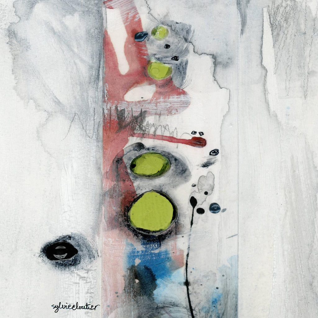 Encré (Détail 1) by Sylvie Cloutier on GIANT ART - blue abstract